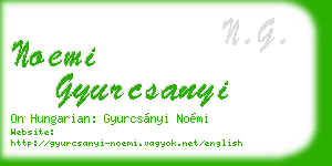 noemi gyurcsanyi business card