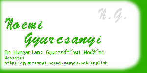 noemi gyurcsanyi business card